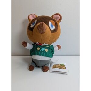 Little Buddy Nintendo Animal Crossing 7" Brown Tom Nook Sweater Stuffed Plush